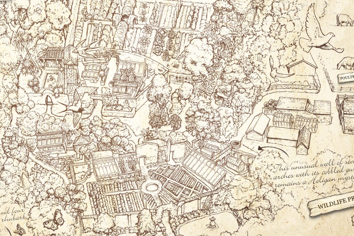 lost gardens of heligan map by leap design