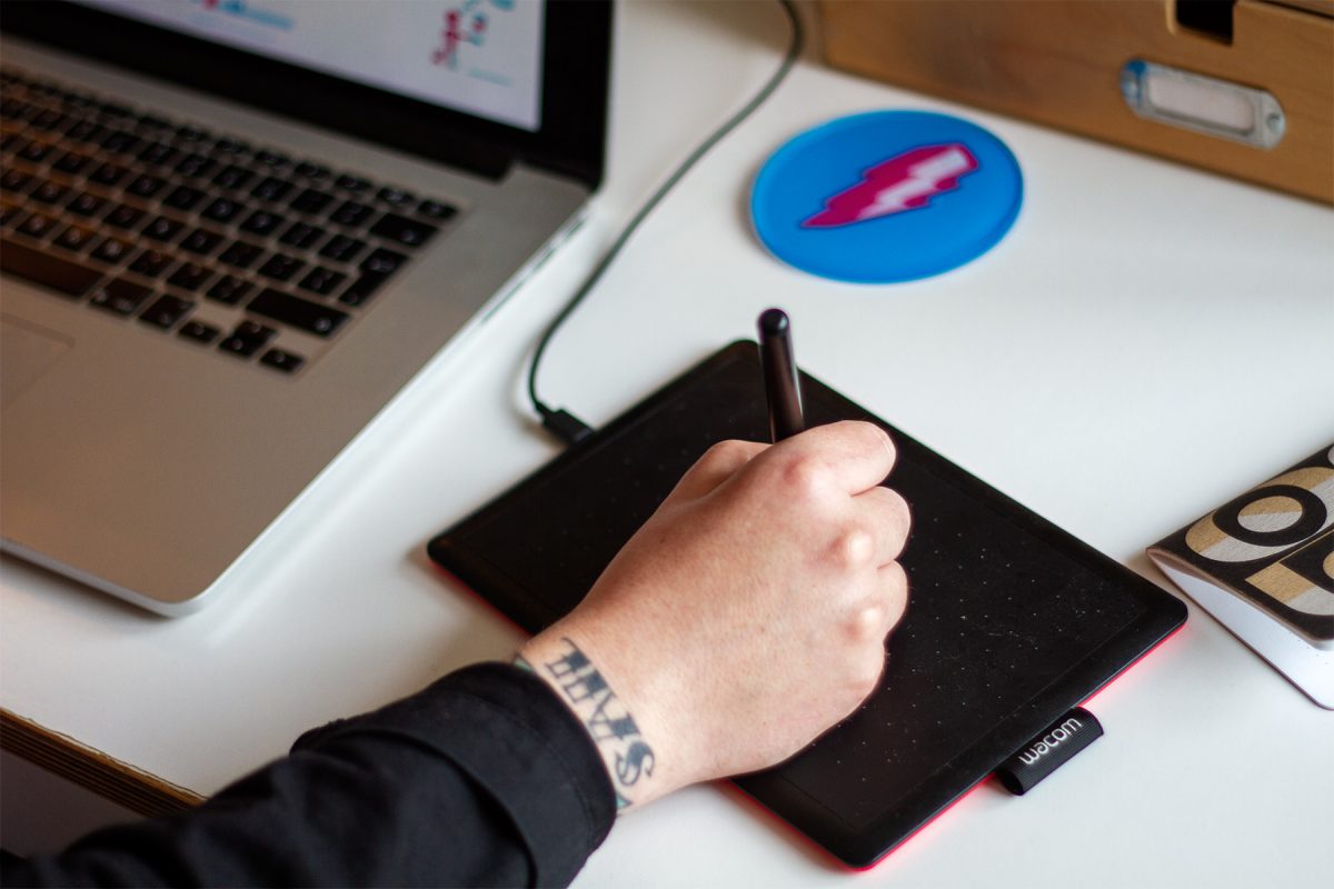 eco designer nathan lance working at b corp design agency leap in cornwall