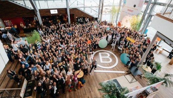 attendees at b corp event b the beat in amsterdam 2019
