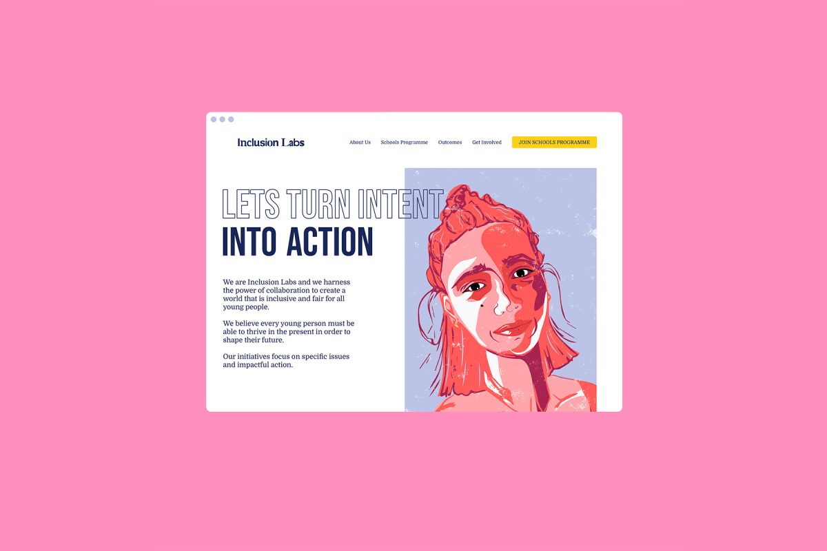 inclusion labs website designed by leap