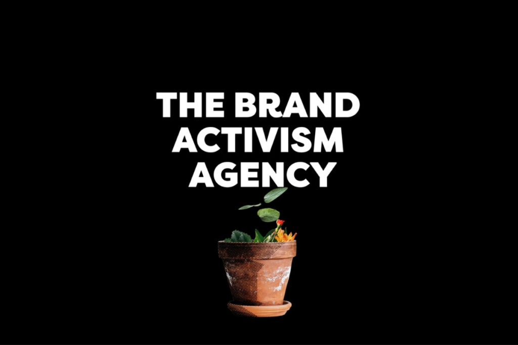 still from a logo animation for don't cry wolf pr and communications agency