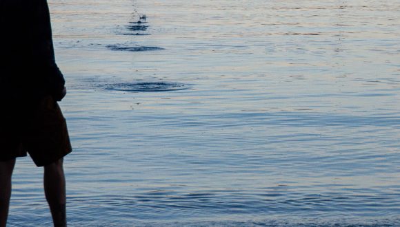 skimming stones and ripples