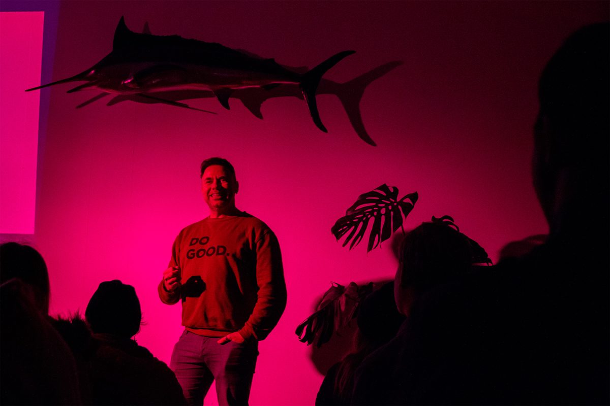 matt hocking speaking at the as one talks in cornwall in 2022