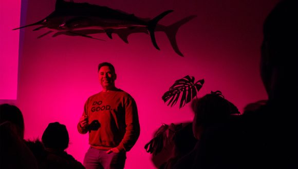 matt hocking speaking at the as one talks in cornwall in 2022