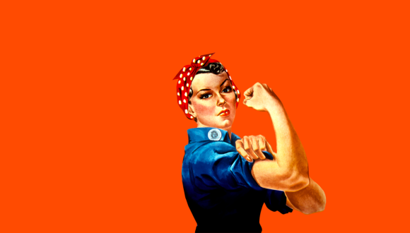 Kerning the gap - Rosie the Riveter. Women in design