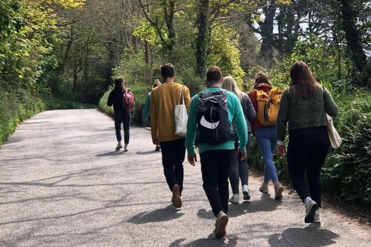 The Leap team out for a walk