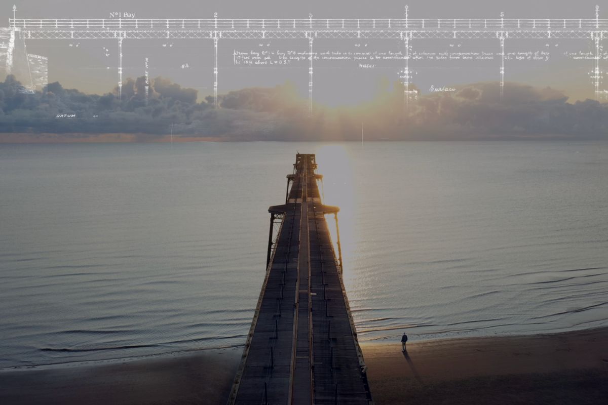 Poster image for Grandad and the pier film. A film that challenges ageism in activism