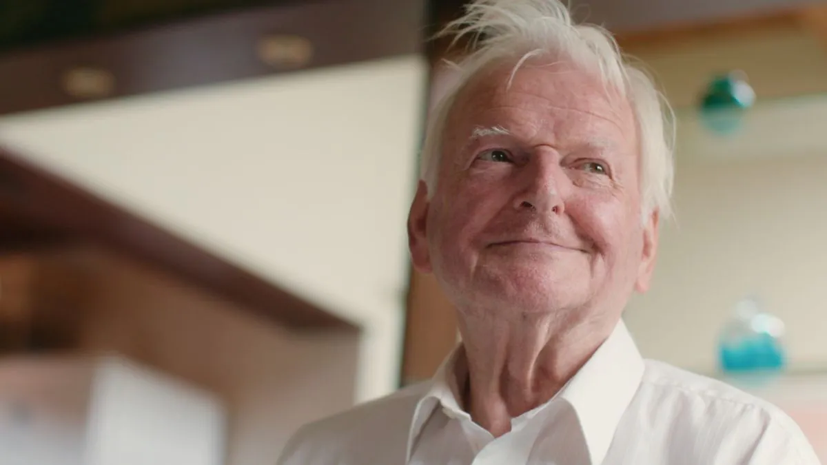 Grandad Biff smiling